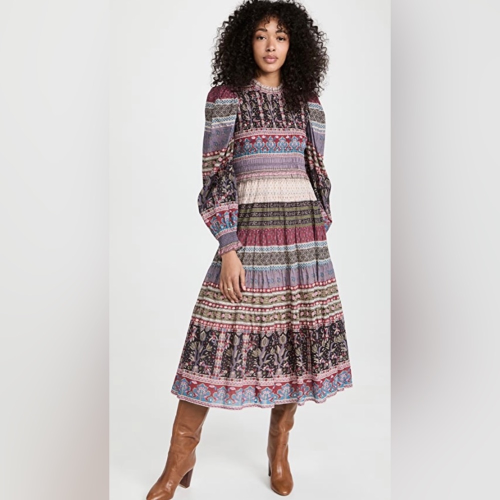 *SOLD* Sea - Brooke Border Smock Dress